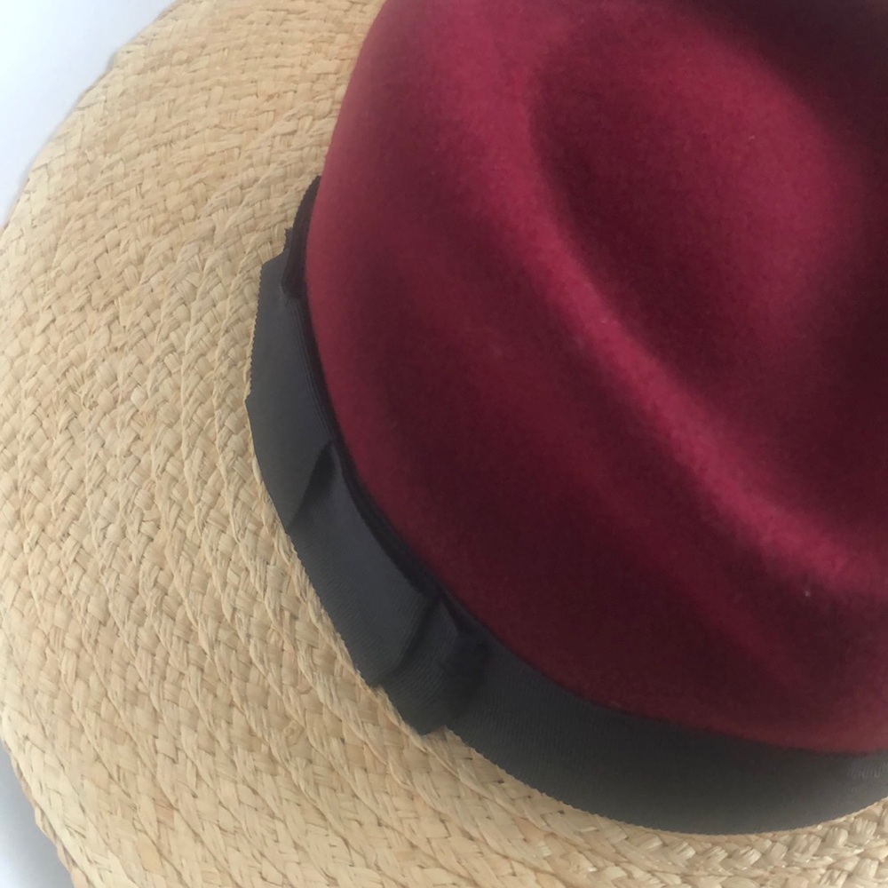 NWT $118 kate spade new york Colorblock Wool Crown Fedora! - Picture 5 of 7